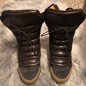 H&M Studio Collection Padded Leather Boots